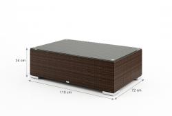 Столик MODERN  VENEZIA 110 см со стеклом 