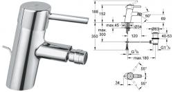  Grohe Concetto 32208 DN15 Смеситель