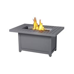 Патио прямоугольный газовый уличный стол-камин Hampton-1